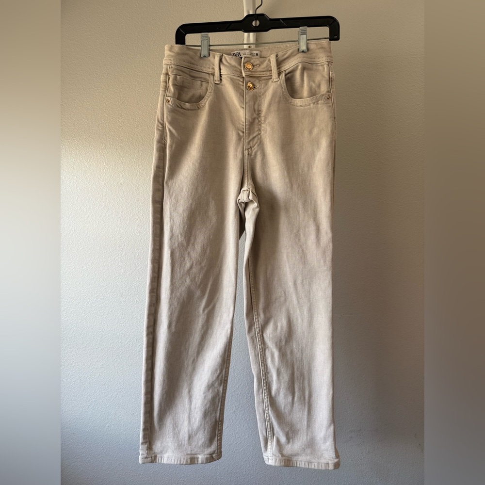 Zara Cream Women's Jeans
